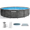 Intex Prisma Frame Greywood 26742NP - Ø457x122 cm - Piscine ronde