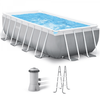 Intex Prisma Frame 26790NP - 400x200x122 cm - Piscine hors-sol + Épurateur et échelle
