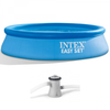 Intex Easy Set 28108NP - Ø244x61 cm - Piscine gonflable + Pompe filtre