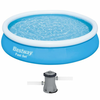 Bestway Fast Set 57274 - Ø366x76 cm - Piscine gonflable + Pompe de filtration 16 W