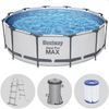 Bestway Steel Pro Max 56418 - Ø366x100 cm - Piscine ronde + pompe de filtration et échelle